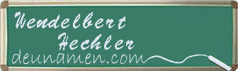 Wendelbert Hechler Visitenkarte